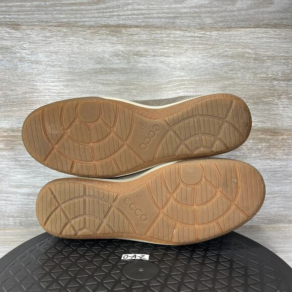 Ecco Women's Chase II Taupe Nubuck Leather Lace Up Sneaker Shoes Size EU 38 US 7 - Picture 7 of 8